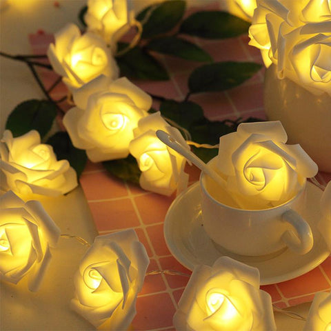 3m 20leds Rose LED Flower Fairy String Lights Garland Christmas-TI00933-Veeddydropshipping