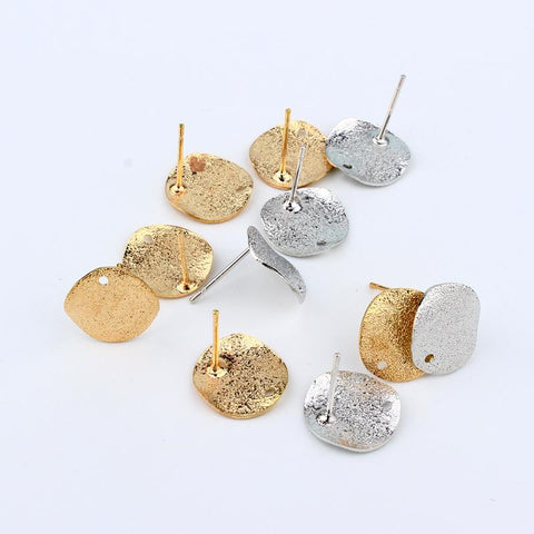 Circle Earring Base Findings Alloy Earrings Accessory  DIY Jewelry Make -JW01569-Veeddydropshipping