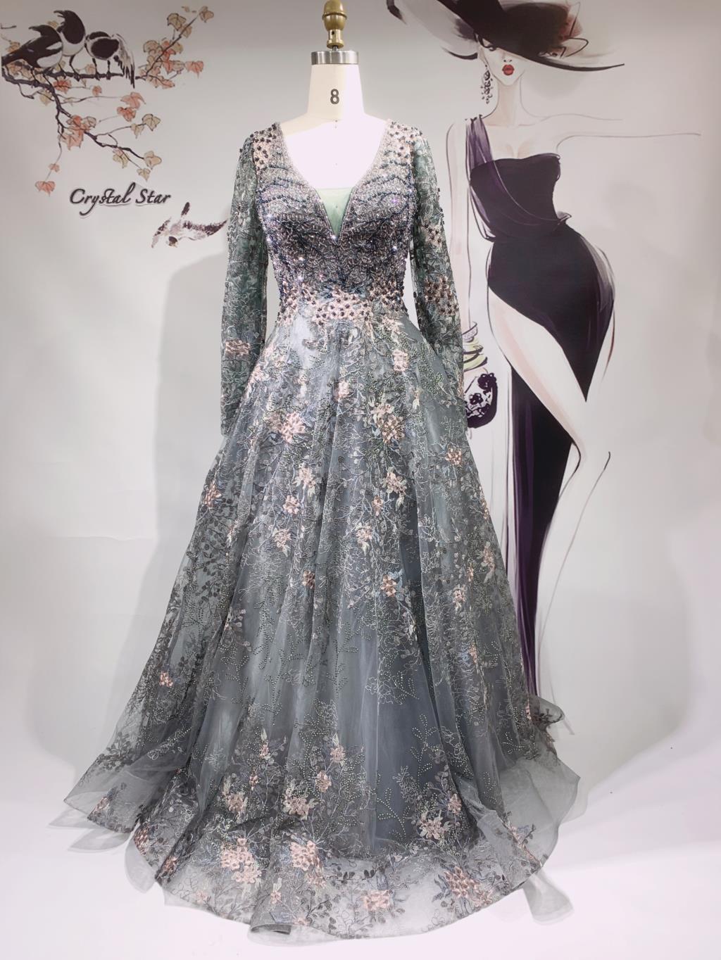 Long Luxury Evening Dresses Gowns-WF01543-Veeddydropshipping