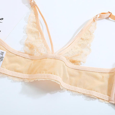 Sexy Floral Lace Front Closure Bras-WF00917-Veeddydropshipping