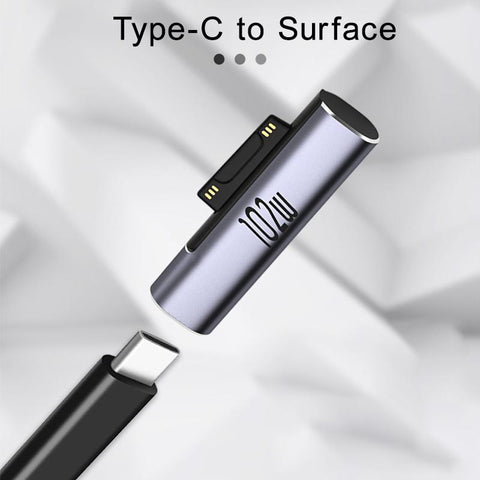 For Microsoft Surface Pro X 8 7 6 5 4 3 Go Book to USB Type C PD Fast Charging Plug -CE00118-Veeddydropshipping