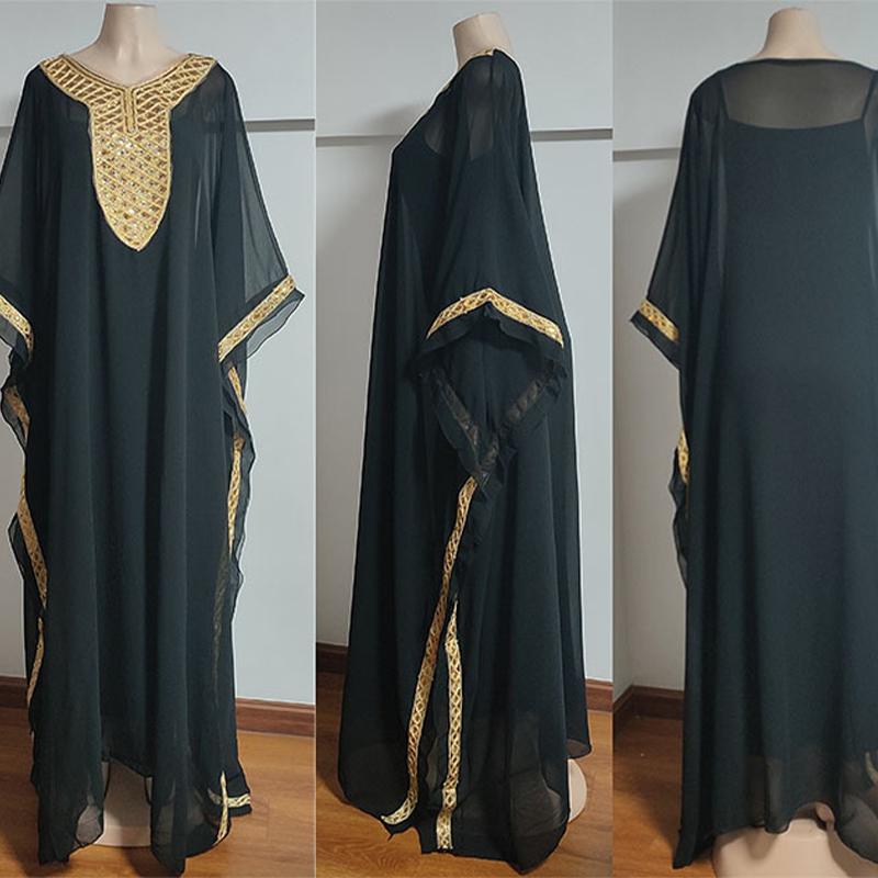 Turkey Muslim Chiffon Maxi Dress-Veeddydropshipping