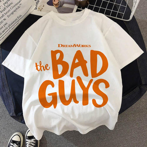 2022 Summer New The Bad Guys Children T-Shirt Kawaii Disney Wolf-TB00972-Veeddydropshipping