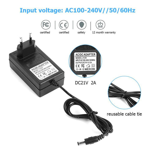 21V 2A Lithium Battery Charger Electric Screwdriver 18V-CE00063-Veeddydropshipping