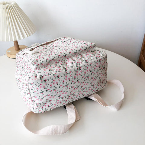 Backpack Women Travel Flower School Bag Preppy Bookbag-BS00023-Veeddydropshipping