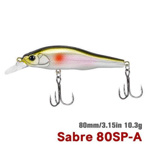 Suspending Minnow 80mm 10.3g Fishing Lure Sabre Long Casting Artificial Hard-OS00511-Veeddydropshipping