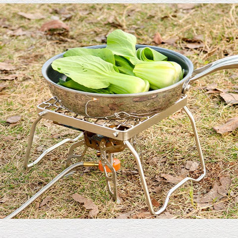 Grill Portable Stainless Steel Camping Grill Grate Gas Stove Stand-OS01297-Veeddydropshipping
