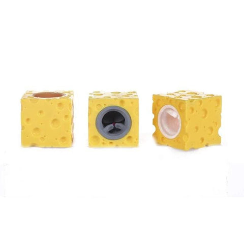 Pop Up Funny Mouse And Cheese Block Squeeze Anti-stress Toy-TB01511-Veeddydropshipping