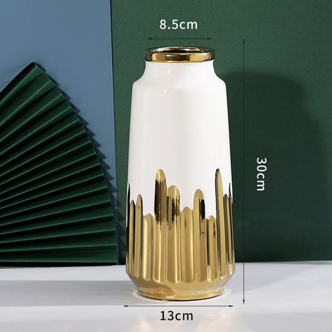 vase ceramic model room decoration-HA00299-Veeddydropshipping