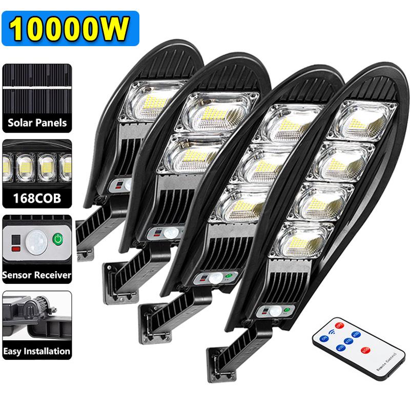 10000W Upgraded 168LED Solar Street Light Outdoor Waterproof LED For Garden-TI00807-Veeddydropshipping