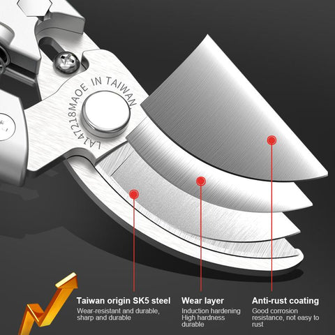 Garden Pruning Shear Cutting Shrub Scissors-TI00084-Veeddydropshipping