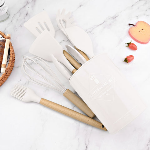 Silicone Kitchenware Cooking Utensils Set Non-stick-HA01340-Veeddydropshipping