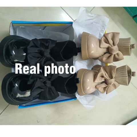 Children Girls Baby Fur Boots Autumn Leather Shoes-TB00177-Veeddydropshipping