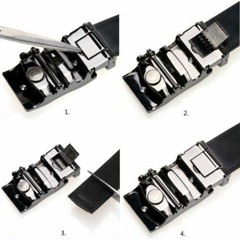 Leather Ratchet Belt-35mm-Adjustable-MF00726-Veeddydropshipping