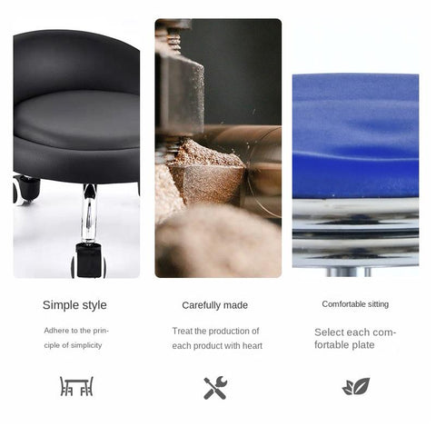 Small Round Floor Chair Roller Seat-HA01589-Veeddydropshipping