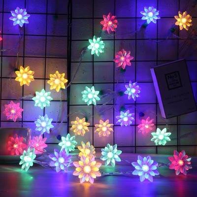 10/40/60 Lights LED String Fairy Lights Crystal Cherry Blossom Flower-TI00950-Veeddydropshipping