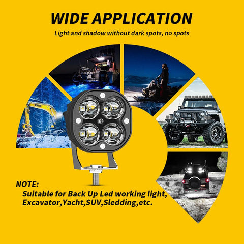3&quot; Running Lights for Cars Motorcycle Led Bar Fog Lights Headlights-AM00012-Veeddydropshipping
