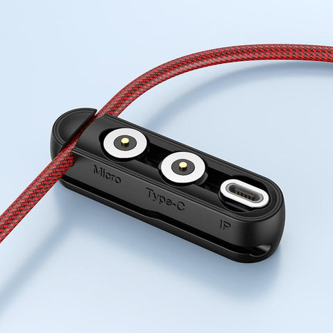 Cable Organizer &amp; Magnetic Plug Box Silicone USB Cable Winder Flexible Cable-PA00923-Veeddydropshipping