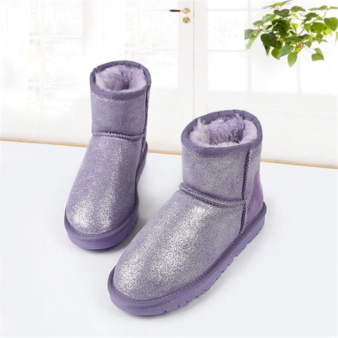 Lady Thick Plush Boots Women&#39;s Shoes Warm Shoes-BS01046-Veeddydropshipping