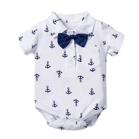 Newborn Boy Clothing Outfit Suit Baby Party Short Bowknot Hat-Veeddydropshipping-3