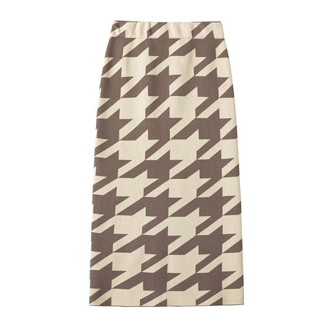 Women Knitted Long Skirts High Waist-WF00635-Veeddydropshipping