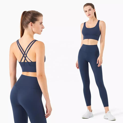 Seamless Yoga Set Women Fitness Sportswear Sports Suits Gym Clothing Workout Clothes -OS00734-Veeddydropshipping