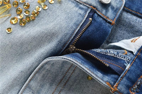 Street Fashion Beading Short Skirt-Veeddydropshipping