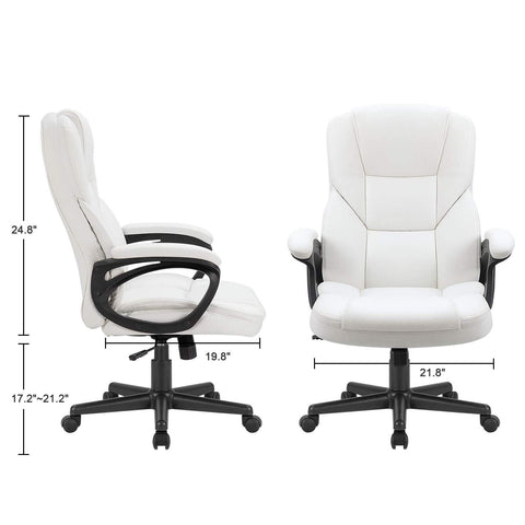 Faux Leather High-Back Executive Office Chair-HA01604-Veeddydropshipping