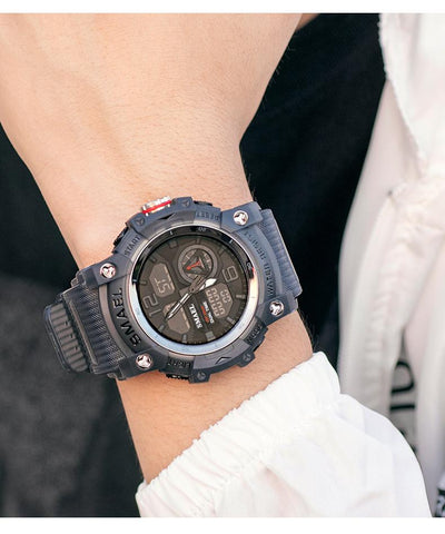 Dual Time Men Watches 50m Waterproof Military Watches-JW00790-Veeddydropshipping