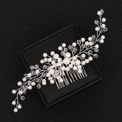 Wedding Hair Combs Hair Accessories-WF01285-Veeddydropshipping
