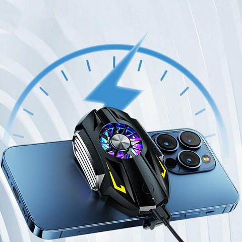 Mobile Phone Cooler Cellphone Radiator With Dual Air Outlet Back Clip Phone Cooler Fan-PA00664-Veeddydropshipping