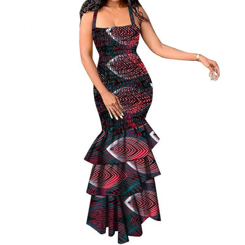 Plus Size Ladies Sleevess Evening Dresses-WF01515-Veeddydropshipping