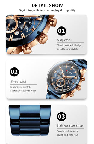 Watches Luxury Watch Quartz Clock Watch Men Waterproof -JW00659-Veeddydropshipping