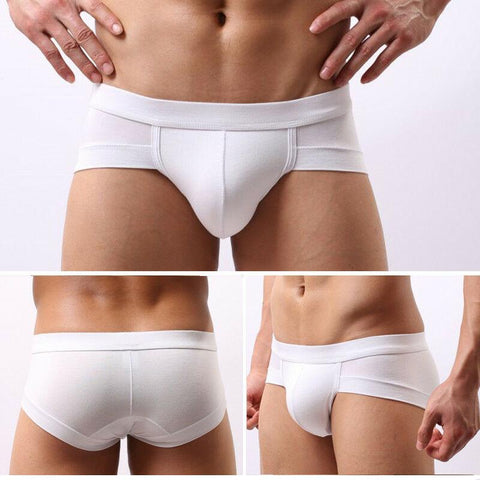 Low Waist Short Boxers Pants Underwear Underpant Black Gray-MF01642-Veeddydropshipping