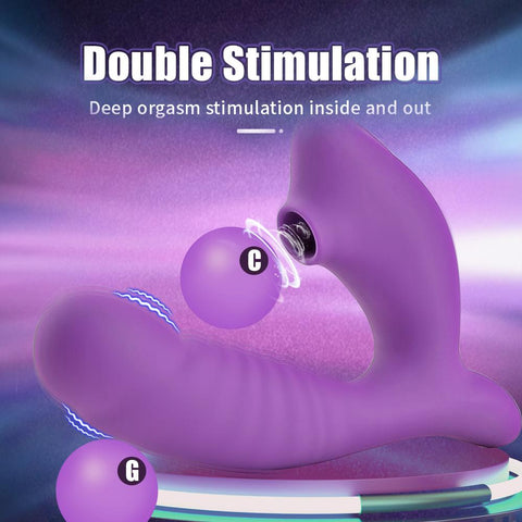 Silicone Vagina Sucking Vibrators 10 Speed Vibrating Oral Sex Clit Sucker Clitoris-BH01238-Veeddydropshipping