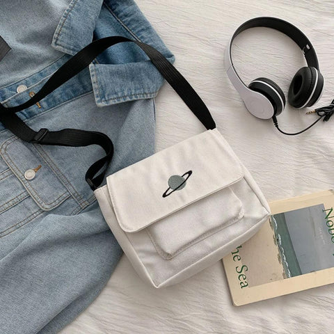 Bag Messenger-bags Small Planet Embroidered Bag Fashion-BS00386-Veeddydropshipping
