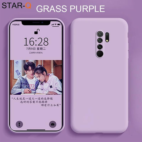 for redmi9 New upgrade full cover camera liquid silicone phone case for xiaomi redmi 9-PA00325-Veeddydropshipping