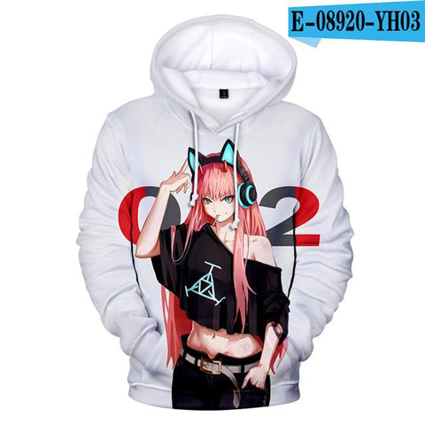 Hoodies Hipster Anime Zero Two Hoodie-MF00286-Veeddydropshipping