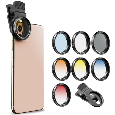APEXEL 37mm 7in1 Gradient Filter Lens Kit Gradual-PA01218-Veeddydropshipping