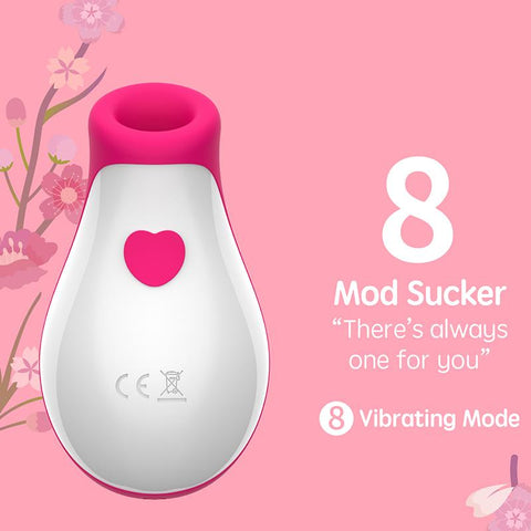 Clit Sucking Vibrator 8 Speed Vibrating Sucker Oral Suction Nipple Clitoris-BH01282-Veeddydropshipping
