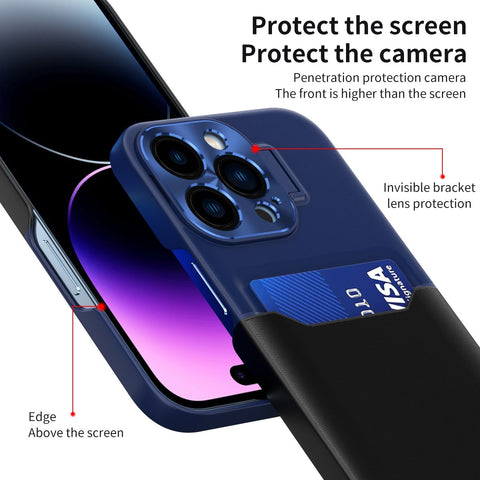 Capinha for IPhone 12 13 Mini Mobile Phone Case with Card Cases iPhone 14 Plus-PA00190-Veeddydropshipping