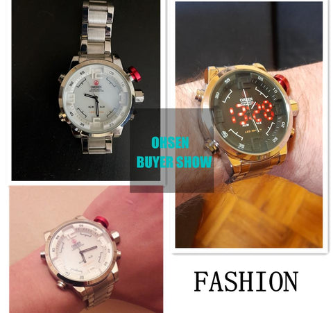 Digital Quartz Men Business Wristwatches White -JW00749-Veeddydropshipping