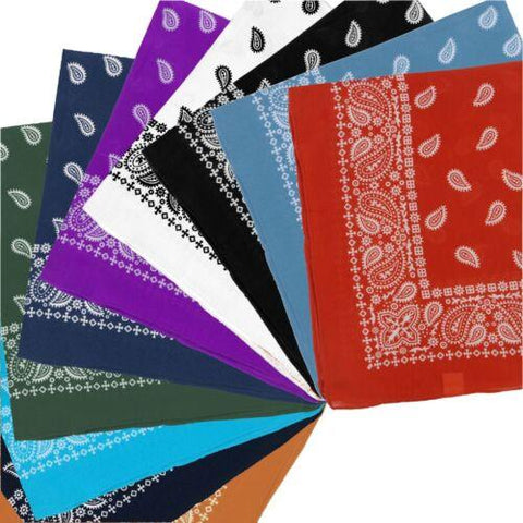 Paisley Bandanna Bikers Head Scarf Soft-MF00760-Veeddydropshipping