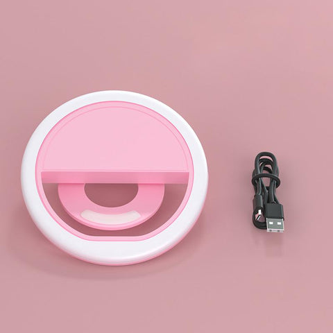 USB Charge Led Selfie Ring Light Mobile Phone Lens LED Selfie Lamp Ring for iPhone-PA00794-Veeddydropshipping