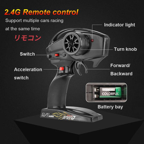 1:10 70km/h Remote Control Car 4wd High Speed Drift 2.4g Rc Car Shock-TB01460-Veeddydropshipping