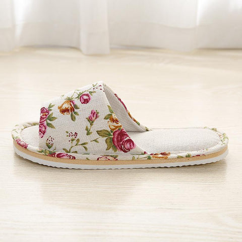 Couple Linen Slipper Spring Autumn Lightweight Unisex Bedroom-BS01303-Veeddydropshipping