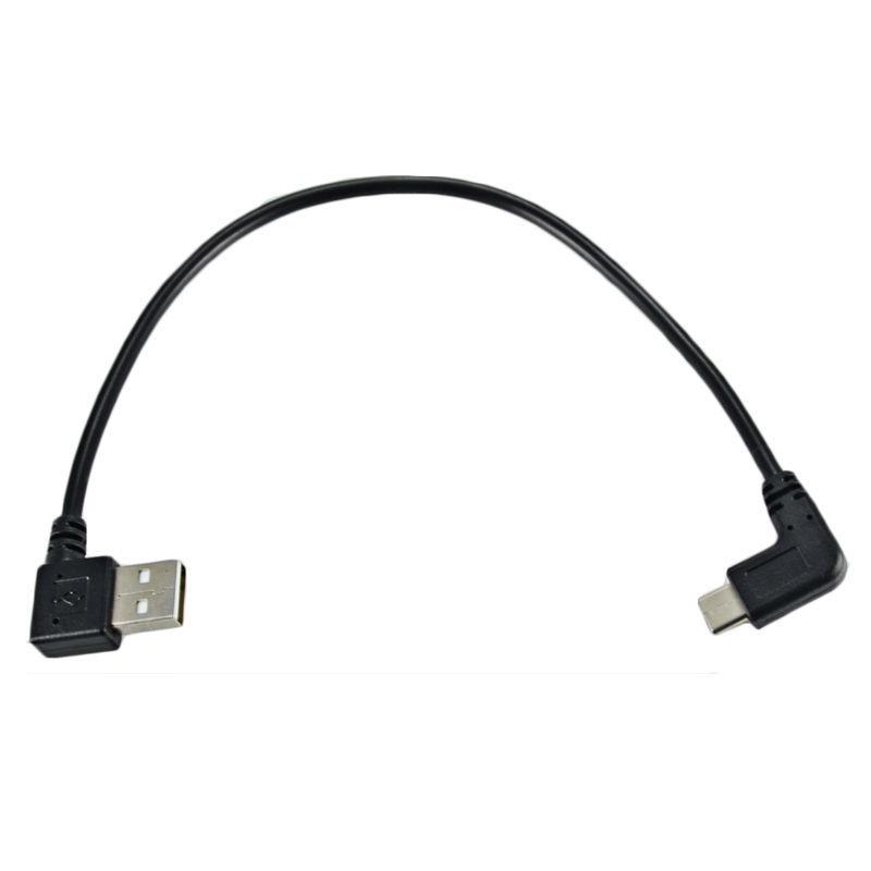 White Up Down Left Right Angled 90 Degree USB Micro USB Male to USB Male Data-CE00221-Veeddydropshipping
