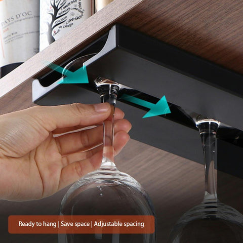 Hanging Glass Cup Rack Kitchen Accessories-HA00916-Veeddydropshipping