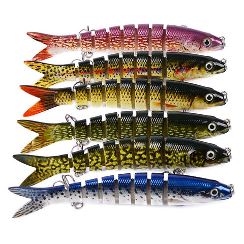 1PCS Fishing Baits Trolling Swim Minnow Wobbler Multi-section Hard Bait 13.5CM -OS00512-Veeddydropshipping