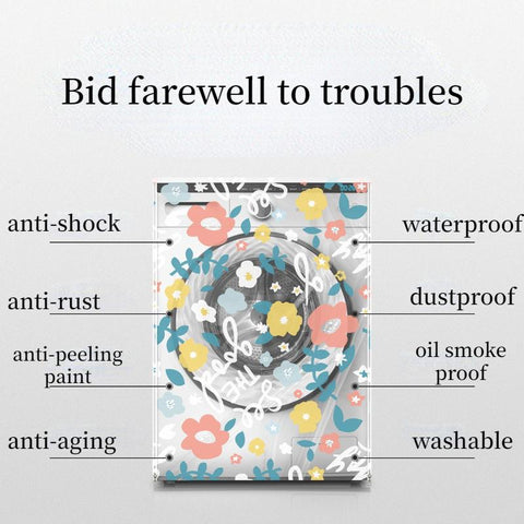 Washing Machine Dust Cover Sunscreen Proof Cover-HA01121-Veeddydropshipping
